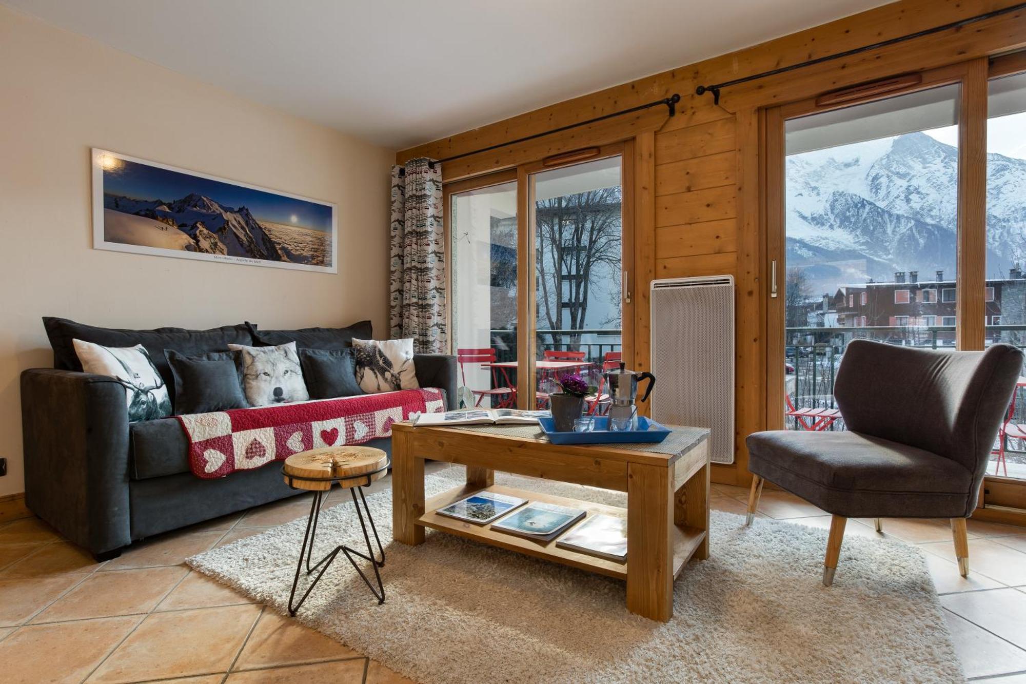 Appartement Belle Vue - Happy Rentals Chamonix Eksteriør billede